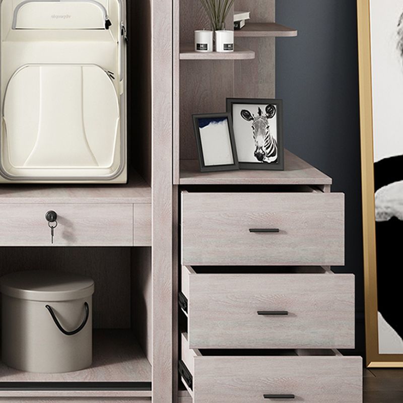 Sliding Wardrobe Closet with Shelves Modern Wardrobe Armoire