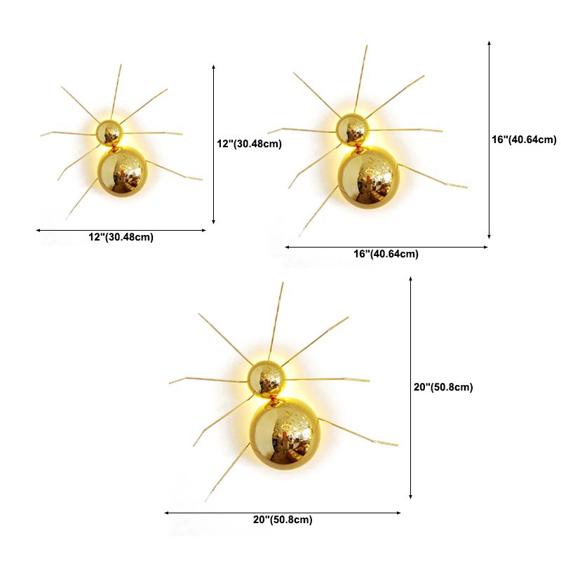 Metall Geometrische Wandbeleuchtung moderner Stil 1 Lichtwandbeleuchtung in Gold
