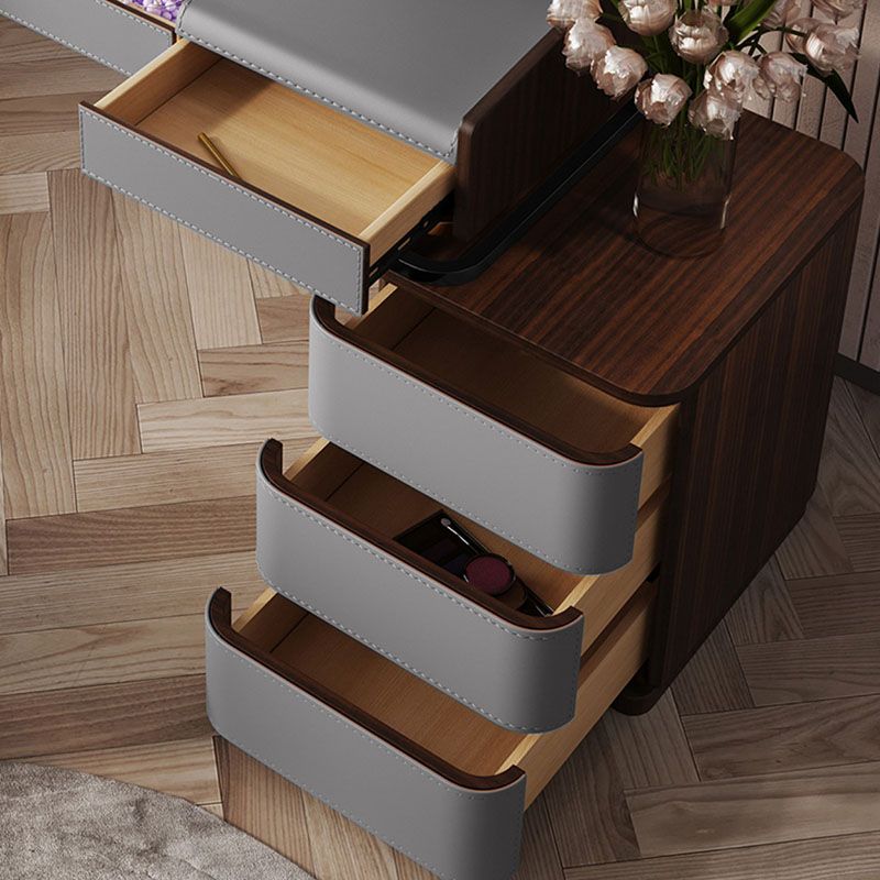 3 Drawer Dressing Table Storage Box with Makeup Table and Stool