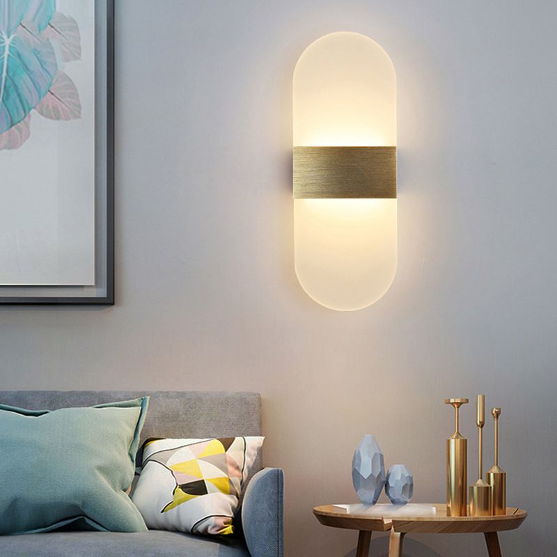 Modern Style Wall Mount Light LED Wall Light with Acrylic Shade for Living Room