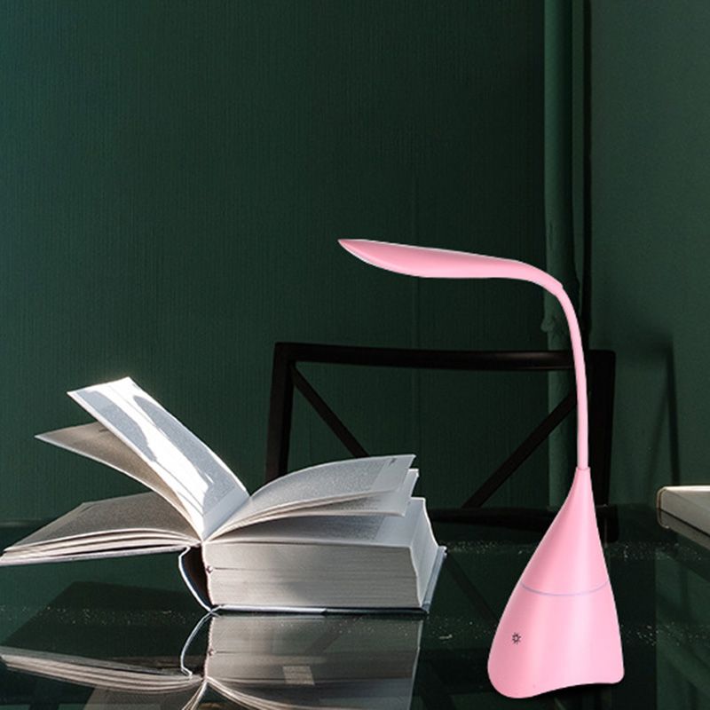 Lumière de table moderne avec interrupteur tactile en plastique 1 lampe de table légère