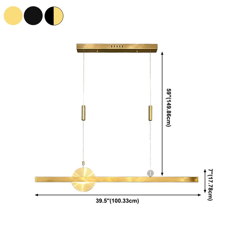 1 luminaire de l'île géométrique légère