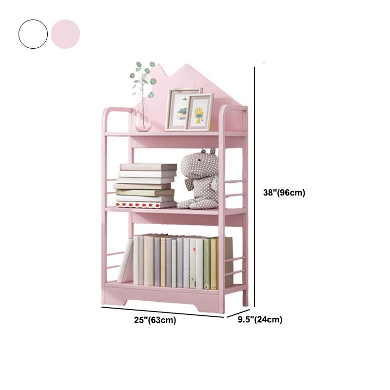 Scandinavian Metal Open Back Bookcase 9.4" Wide Home Bookshelf