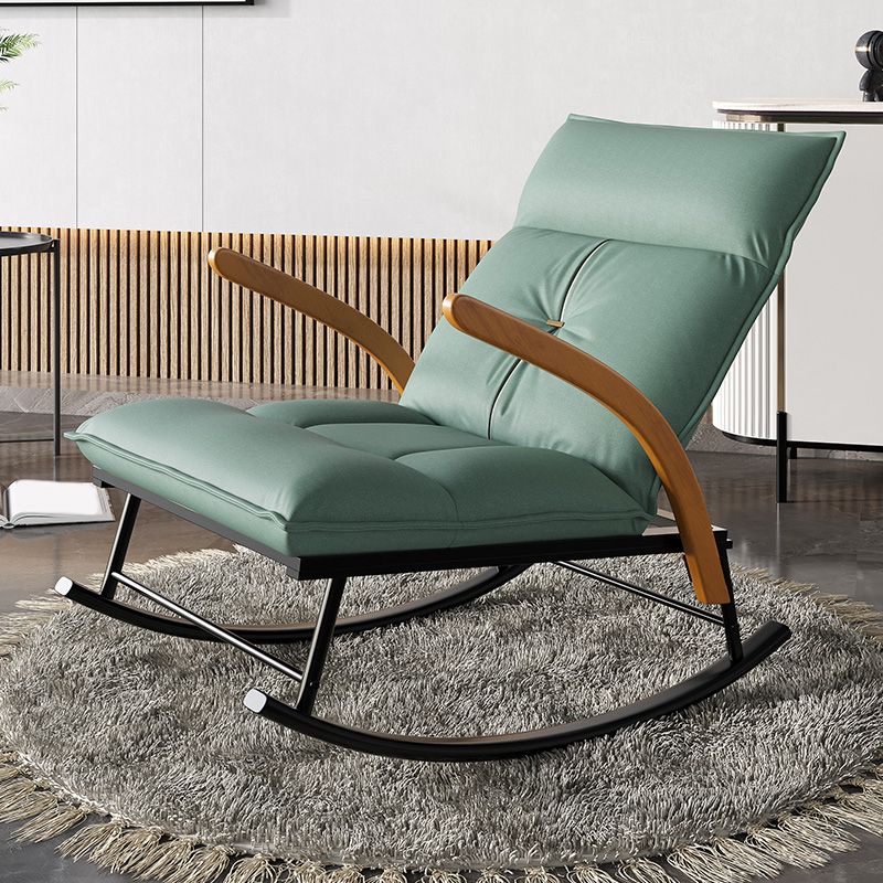 Faux Leather Chair 26.7" L x 37.4" W x 37.4" H Arms Included Chair for Bedroom