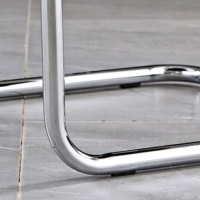 Industrial Upholstered Dining Side Chair Open Back Side Dining Chairs