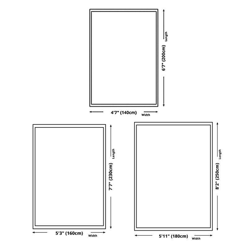 Brown Modern Area Rug Geometric Pattern Polyester Area Carpet Stain Resistant Rug for Living Room