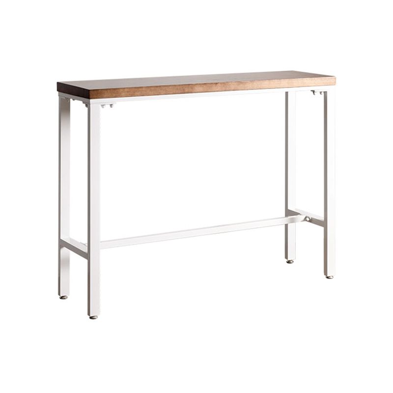 1/3 Pieces Modern Style Rectangle Solid Wood Pub Table with High Stools