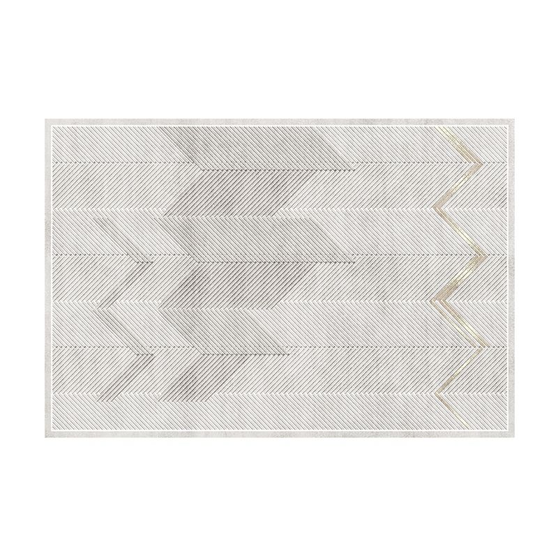 Modern Drawing Room Carpet Tie-Dye Pattern Polyester Area Rug Non-Slip Backing Rug