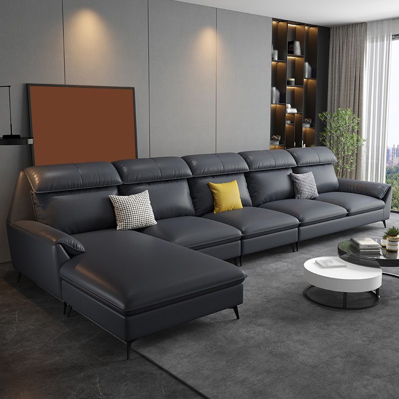 High Back Faux leather Pillow Top Arm Sofa and Sectional with Wear resistant