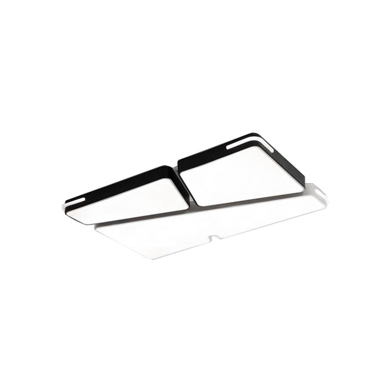 Weißes Quadrat/Rechteck Unterputze Licht Minimalismus 19.5 "/23.5" Breite LED Acryl Deckenbeleuchtung in Weiß/Warm Licht