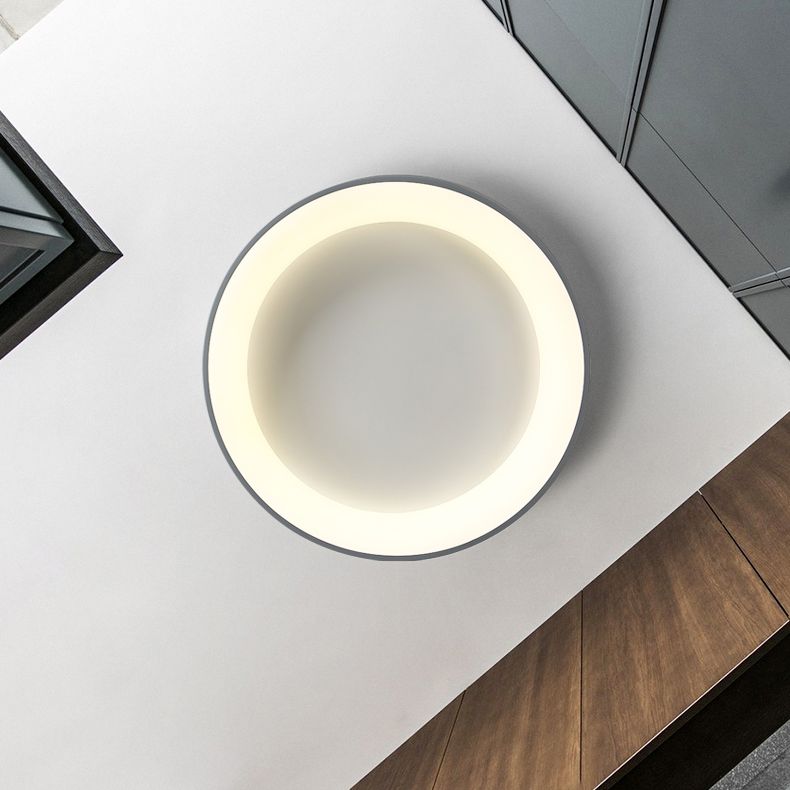 Circular Flush Mount Light Fixtures Modern Acrylic Flushmount