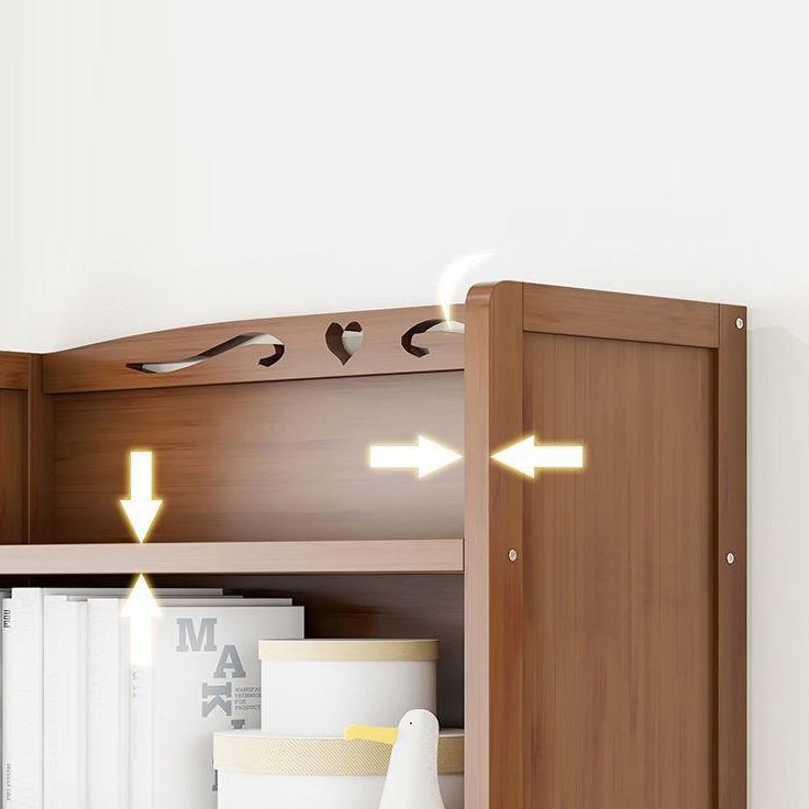 11.42"W Bookshelf Contemporary Style Bookcase for Office and Study Room