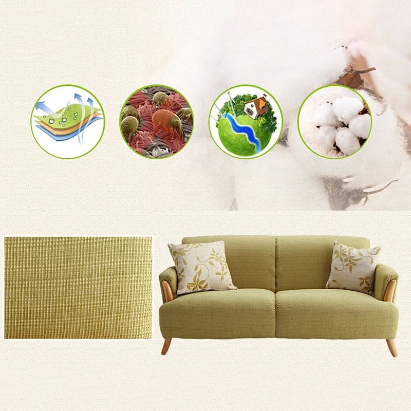 Contemporary Wooden Standard Sofa Flared Arm Seating for Living Room
