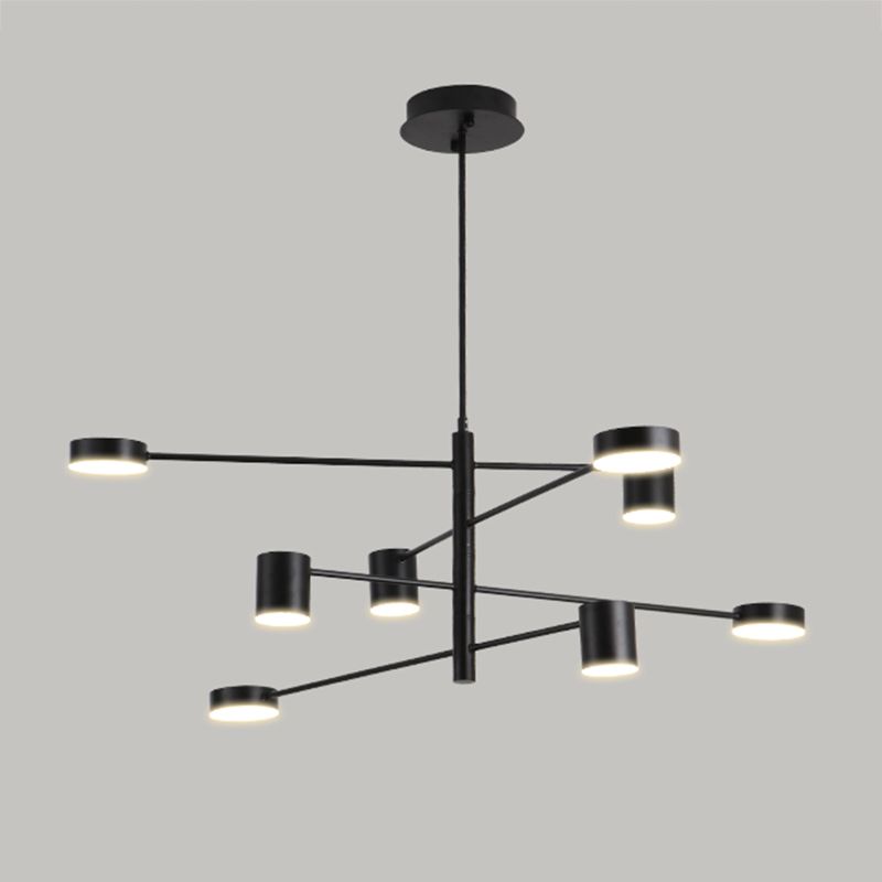 Moderne stijl cilindervorm hangsel kroonluchters metalen kroonluchter lichten