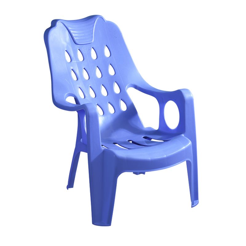 Sillas de comedor de plástico de estilo moderno, respaldo de listones, sillas laterales apilables para el hogar