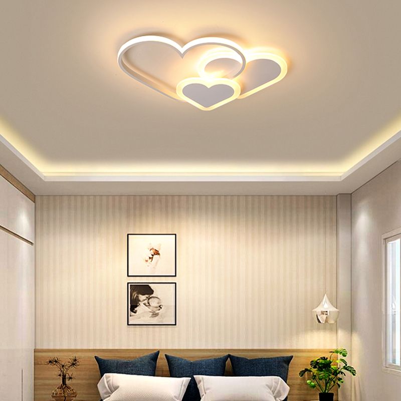 Loving Heart Deckeneinbauleuchte, moderne LED-Einbauleuchte aus Acryl für Schlafzimmer