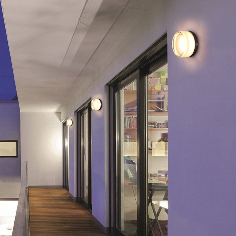 Contemporary Single Silver Wall Mounted Sconce Glass Statement Wall Light