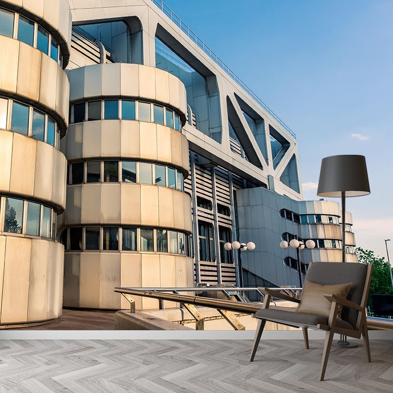 Customized Construction Mural Decorative Mildew Resistant Home Decor