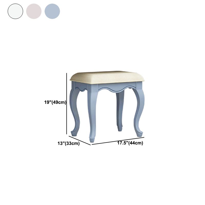 3 Storage Drawers & Mirror Vanity Set Victorian Wood Make-up Vanity