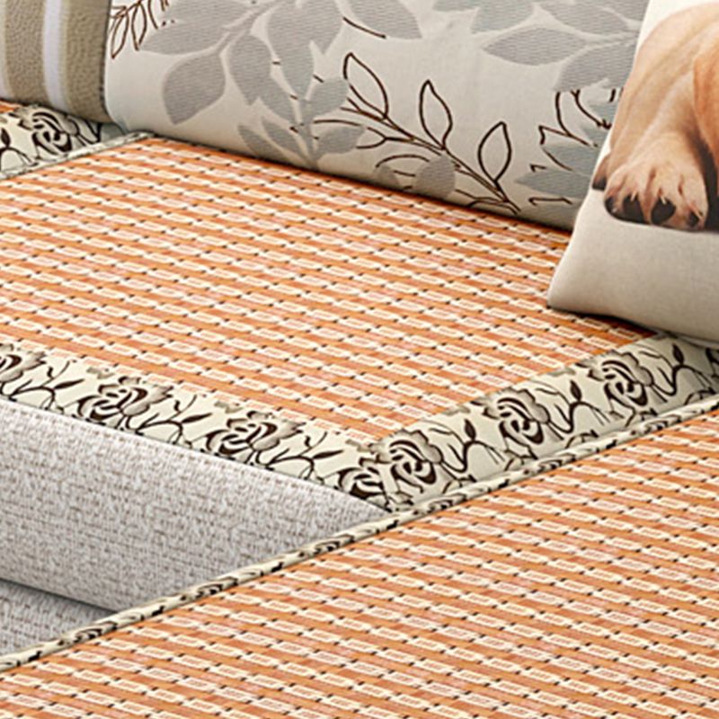 120.08"L x 70.87"W x 37.4"H Farmhouse Fabric Cushion Back Sectionals with Pillows