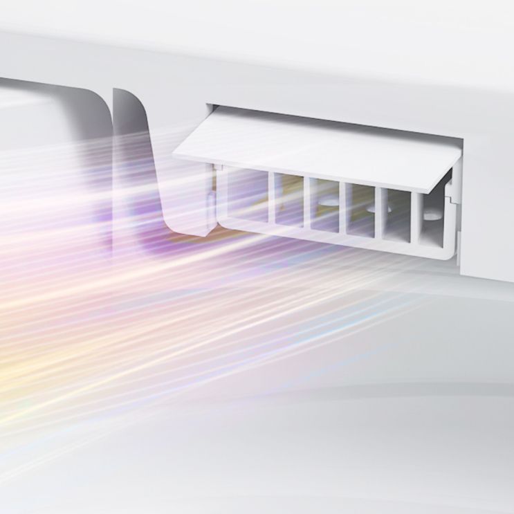 Contemporary Siphon Jet Toilet Bowl One-Piece Toilet Wall Mount ABS Flush Toilet