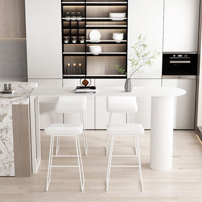 Modern Sintered Stone Bar Table Dining Table for Kitchen Living Room Coffee Room