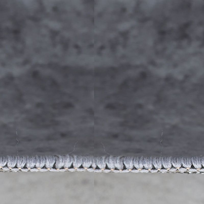 Retro Round Rug Medallion Print Polyester Carpet Non-Slip Backing Area Rug for Living Room