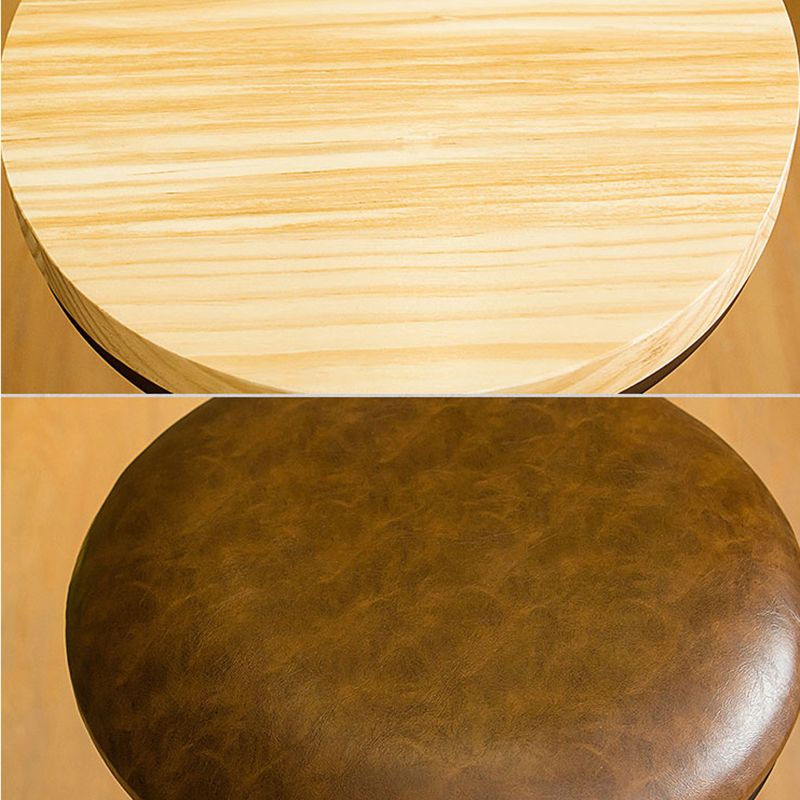 Industrial Armless Elevatable Counter Stool Iron Cafe Bar Stool with Metal Legs