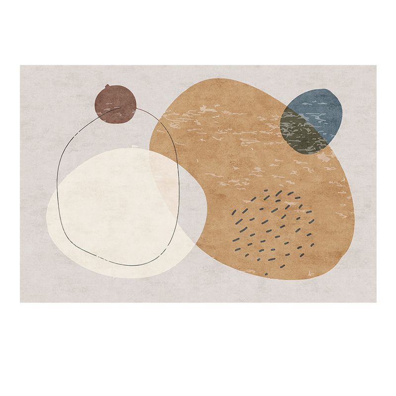 Alfombra moderna de la alfombra interior de la alfombra nórdica del panel de poliéster alfombra de área resistente a las manchas para sala de estar