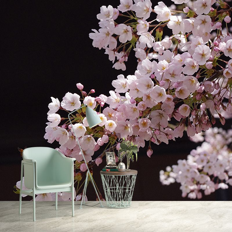 Washable Stain Resistant Wall Mural Wallpaper Flowers Sitting Room Wall Mural