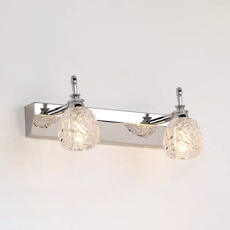 Simple Makeup Mirror Light Nordic Modern Toilet Bathroom Glass Shade Mirror Lamp Fixture