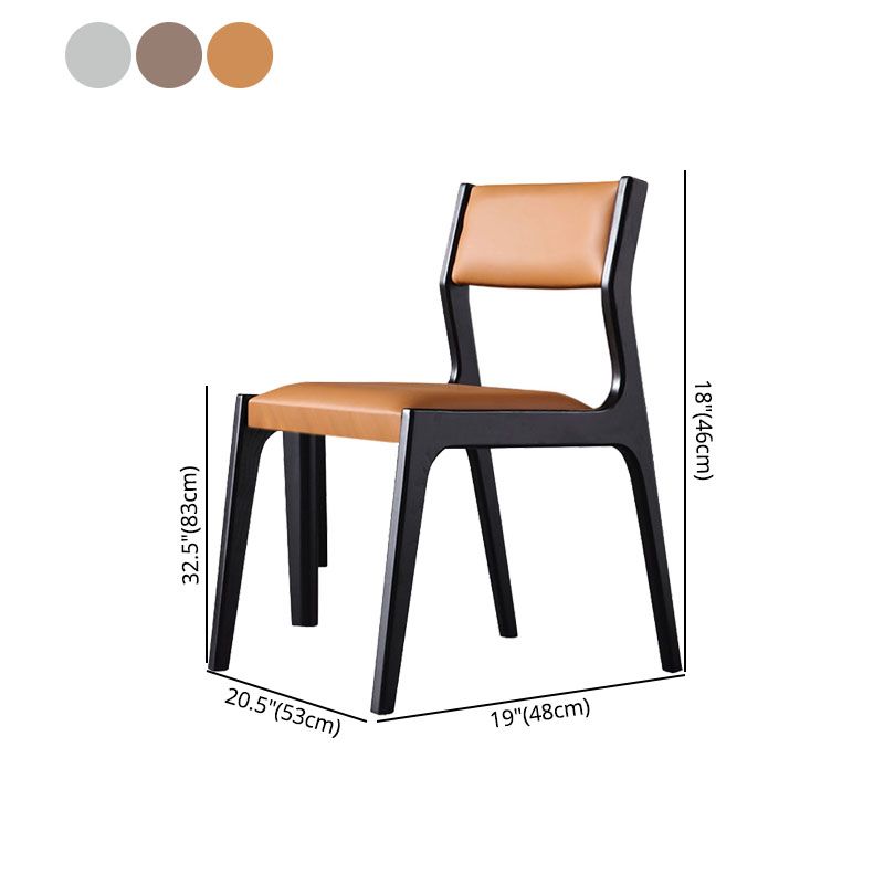 Estilo moderno que cena la cocina de las sillas de madera que cena la silla lateral sin brazos