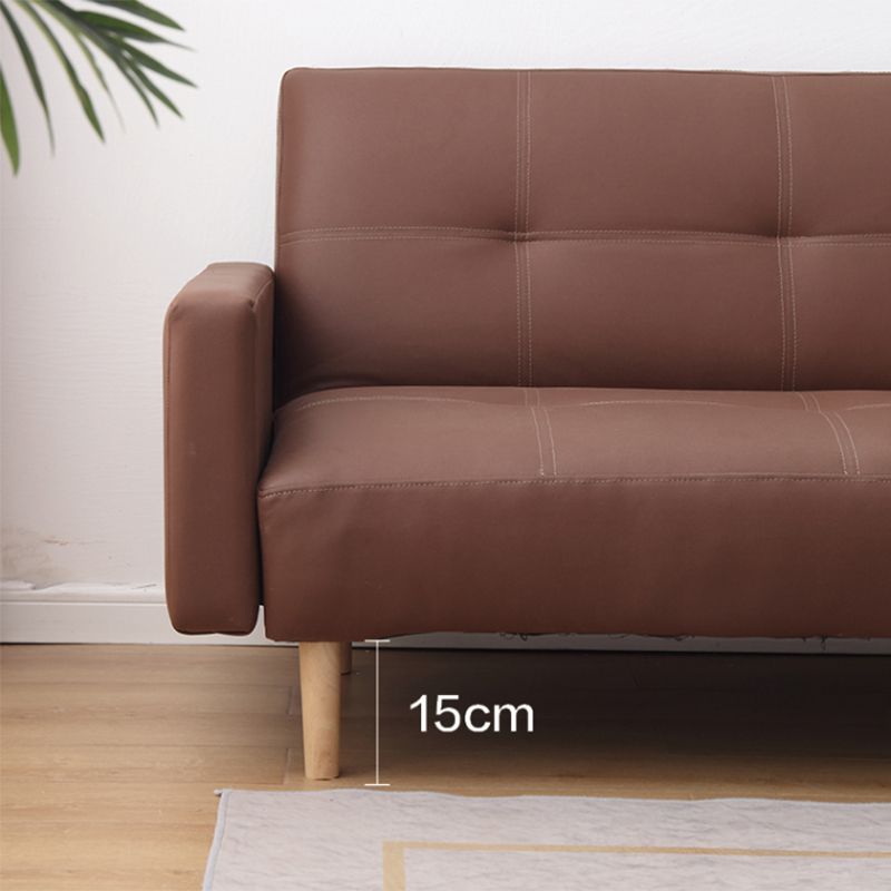 Vintage Tufted Square Arm Living Room 3 Seater Standard Settee