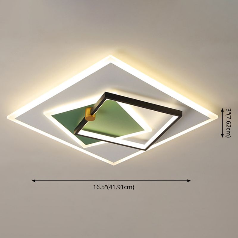 3-stufige oberflächenmontierte Deckenleuchte im nordischen Stil, Acryl-Schlafzimmer-LED-Einbauleuchte