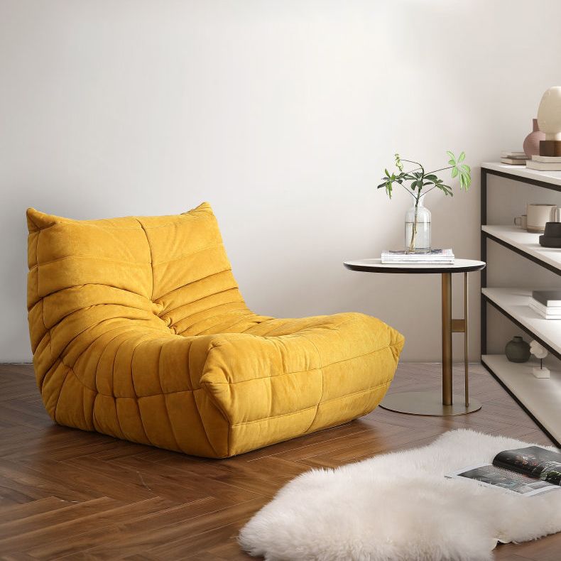 Armless Chair with Tufted Back 35.43" Wide Velvet Chair for Living Room