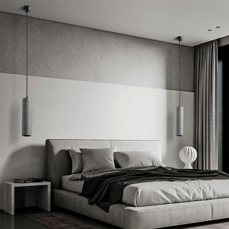 Einzelkopf hängend leichter kreativer Zement zeitgenössische Federung für Foyer