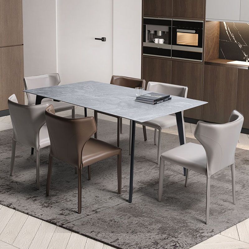 Industrial Metal Dining Side Chairs Dining Room Wingback Side Chair (Set of 2)