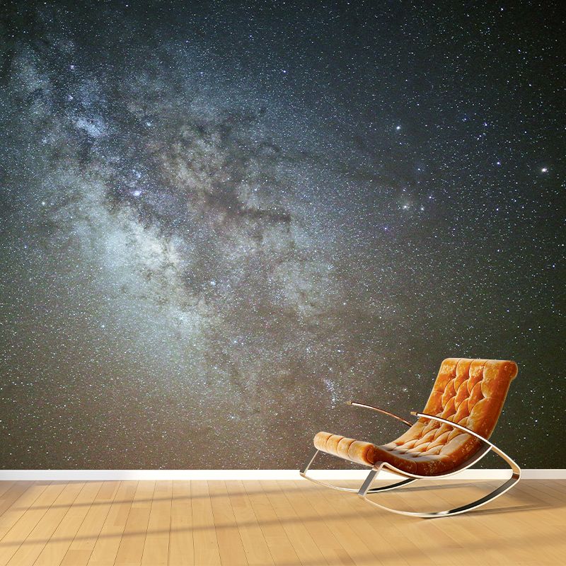 Astronomy Stars Wall Mural Decal Modern Dreamy Universe Wall Decor in Dark Color