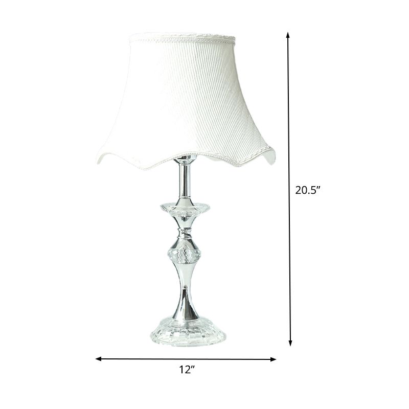 1 hoofd eetkamer tafel licht modern witte kleine bureaubriek met bel -stofschaduw