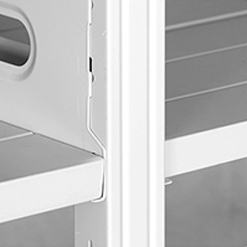 Metal Bookshelf Modern Bookcase with Rectangular Shelves,11.8" Wide