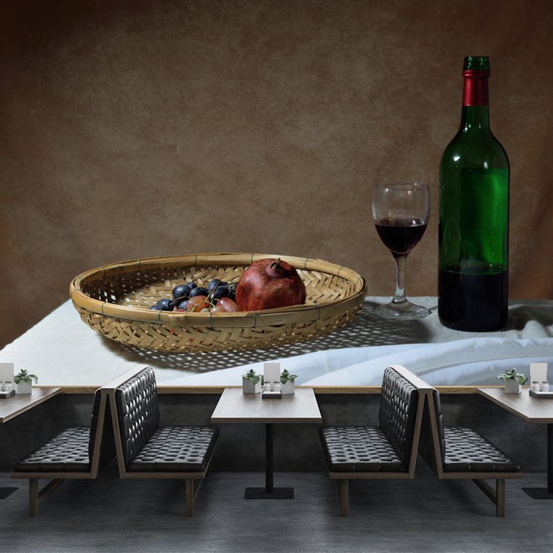 Commercial Use Wine Mural Wallpaper Stain Resistant Wall Decor for Bar
