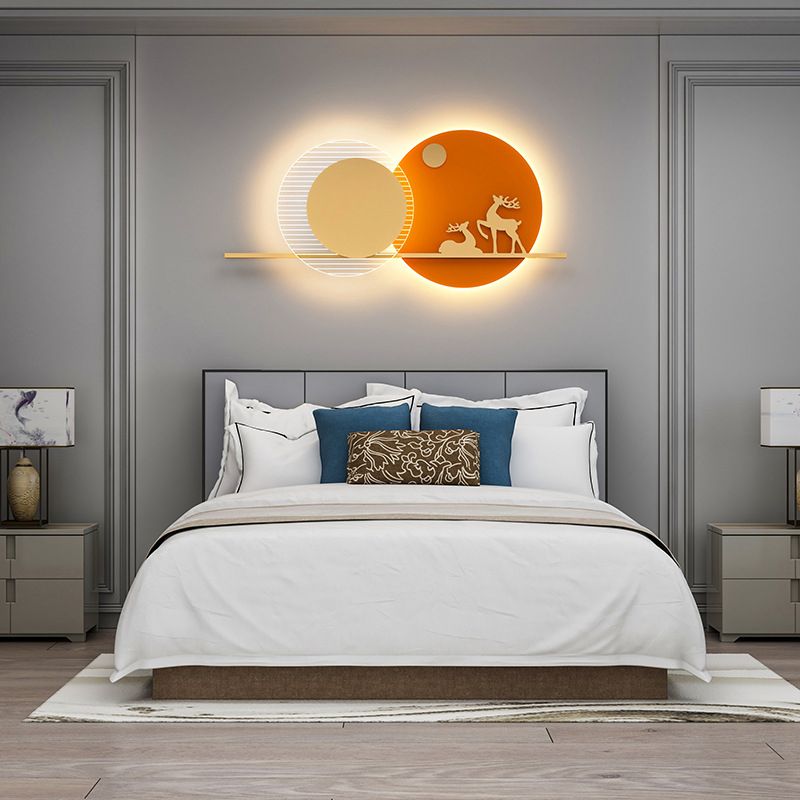 Modern Style Metallic Wall Light Creative LED Wall Light Sconce for Bedroom