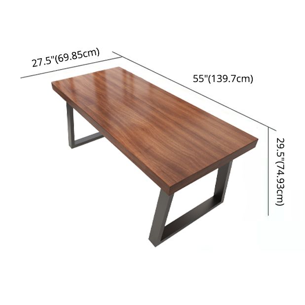 Industrial Solid Wood Top Dining Room Set with Rectangle Shape Dining Set for restaurant