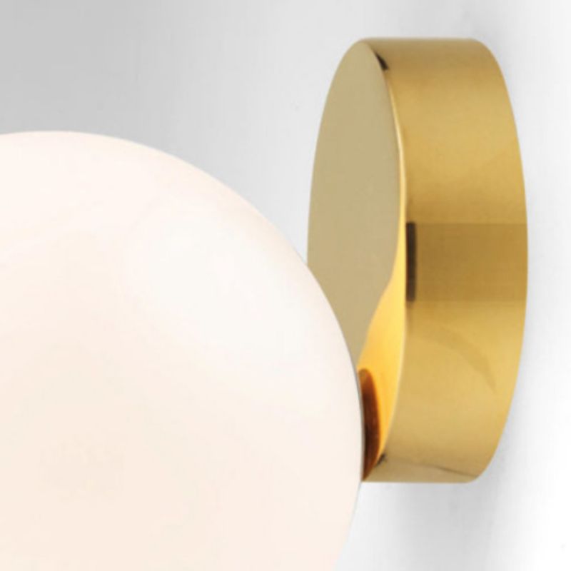 Modern Style Wall Mounted Sconce Glass Shade Wall Lights for Bedroom