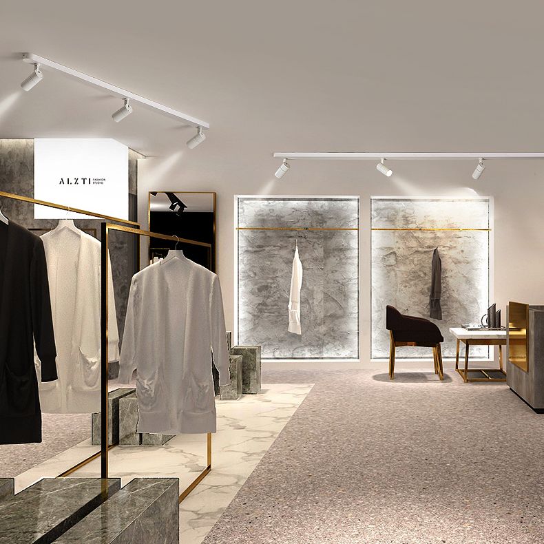 Minimalist Cylindrical Metal Track Spotlights Flush Ceiling Track Lighting for Foyer and Bedroom