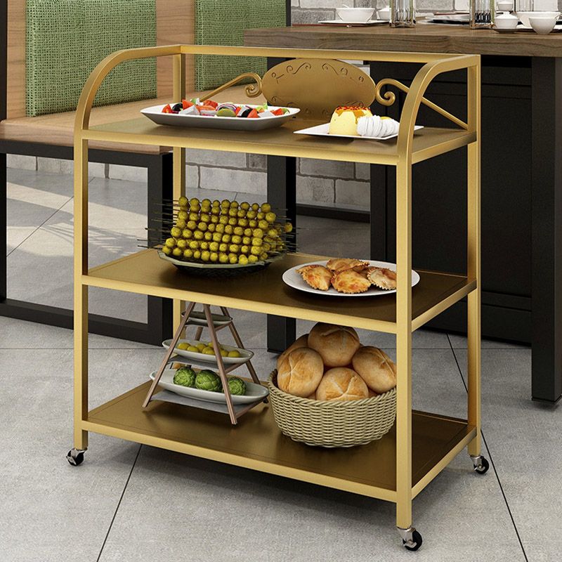 3-Tier Open Storage Prep Table Home Dining Modern Kitchen Trolley