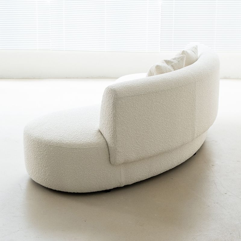 Contemporary 27.5" H Wool 2-3 Seater Armless Sofa For Living Room
