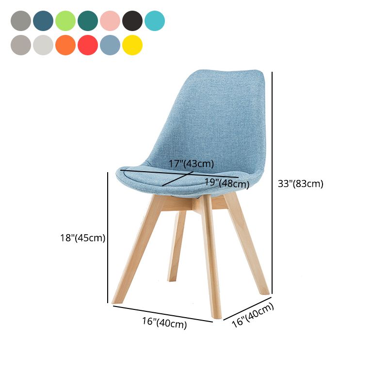 Sedia da sala da pranzo parsons tappezzeria scandinava