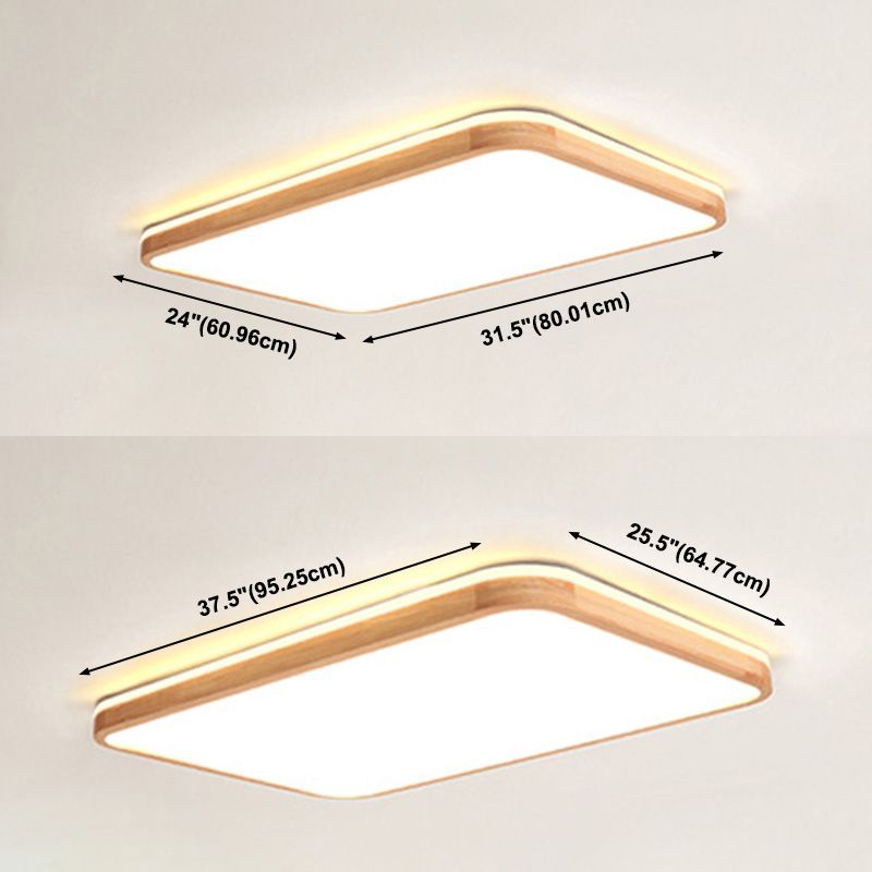 Soporte de montaje de luz de montaje moderno 1-Luz de techo de montaje a ras de la sala de estar con sombra acrílica
