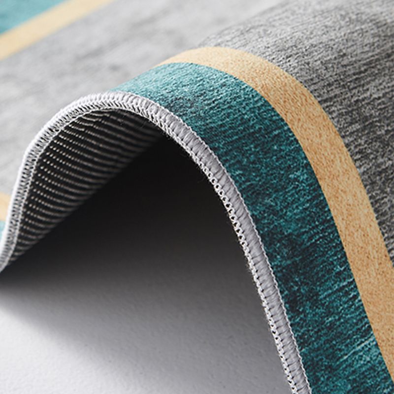 Stilvoller moderner Teppich Geometrisches Muster Polyester Fläche Teppich nicht rutschfest
